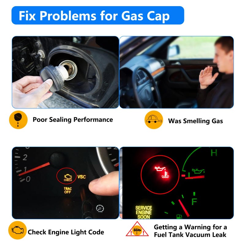 keriolee Gas Cap Fuel Cap Replace 77300-53010 Compatible with 2000-2006 Toyota 2004-2006 Scion 2001-2006 Lexus 2001-2005 GS300 GS430 IS300 LX470 RAV4 Sequoia 2001-2003 Highlander Sienna 2001-2002 4Runner - Image 3